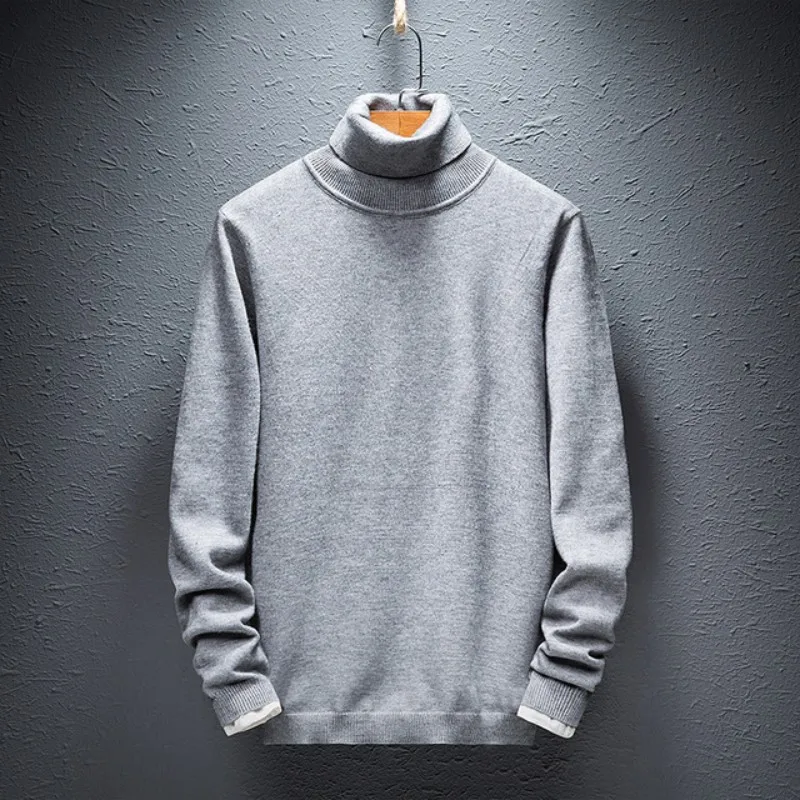 Cashmere Sweater Men Casual fashion men's Turtleneck Sweaters high quality Wool Pullover men 7 colours size M-4XL,5XL