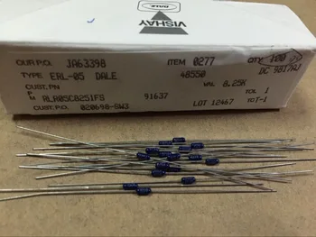 

100% New and original DALE RLR05C8251FS 8.25K 1/8W High precision metal film resistance 8K25 1%