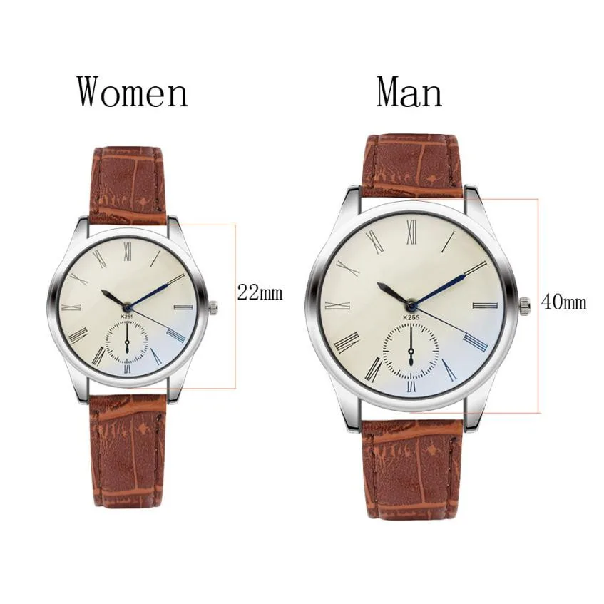 Man Watches Women Mens Watch Analog Casual Brown Leather Strap Couple Watches Top Brand Creative Luxury erkek kol saati 2018 Man Watches Women Mens Watch Analog Casual Brown Leather Strap Couple Watches Top Brand Creative Luxury erkek kol saati 2018