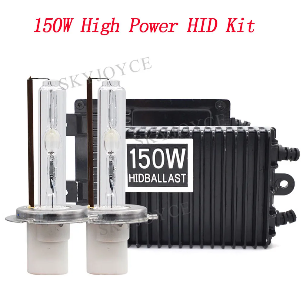 Автомобильная фара Xenon 150W HID набор ламп Ceramic H1 H3 H7 H11 HB3 HB4 D2H лампа AC 12V 75W 100W балласт