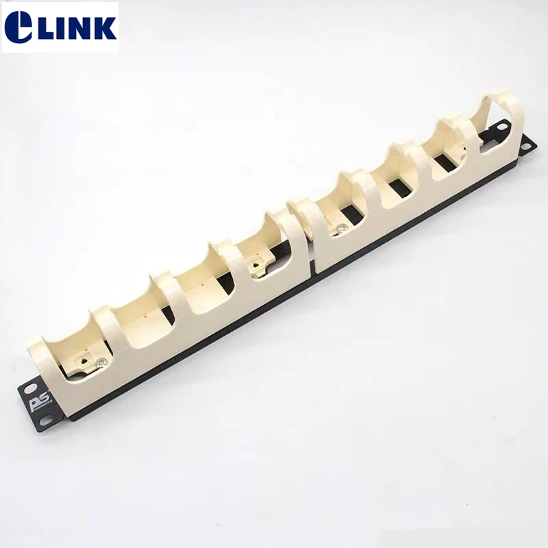 voice cable manager 110 plate U ring fish bone Type Ethernet wire organizer Horizontal for ftth 19