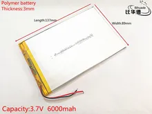 lithium polymer battery 3 7V 3089137 tablet battery 6000 mah each universal rechargeable for tablet pc
