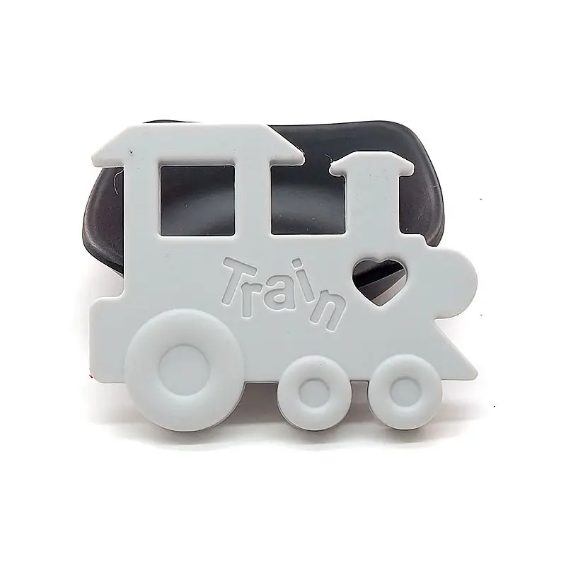Chenkai 10 шт. силиконовый поезд Прорезыватель DIY мультфильм детское кольцо для соски бижутерия для прорезывания зубов сенсорная игрушка подарок