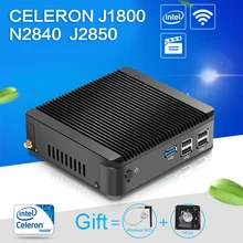 XCY Mini pc J1800 N2830 N2840 dual core 8G RAM 128G SSD WIFI HDMI VGA mini pc windows desktop computer case Windows 7/8/10/linux