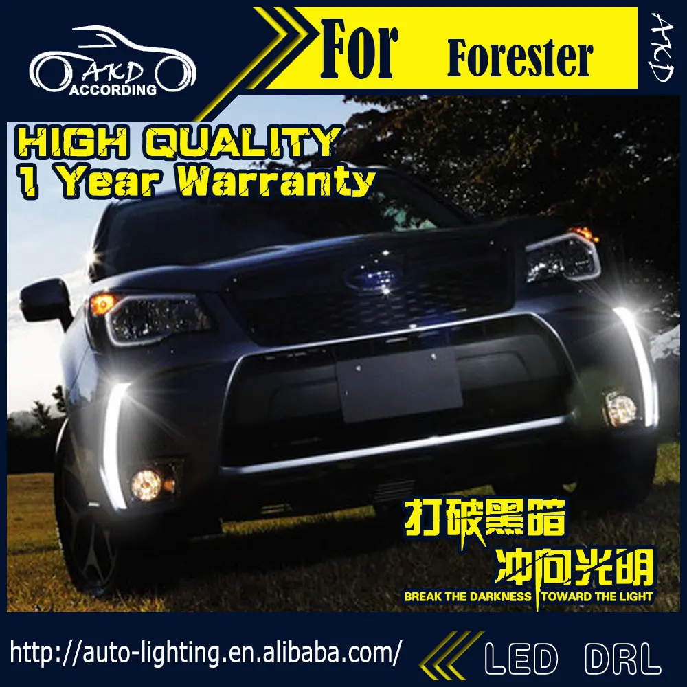 

Car Styling Daytime Running Light for Forester DRL 2013-2016 New Forester LED Fog Light Front Lamp Automobile Accessories