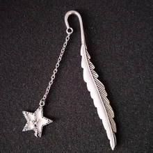 Дизайн летающий человек Закладка светится в темноте Звезда Форма Закладка-перо металлическая Закладка