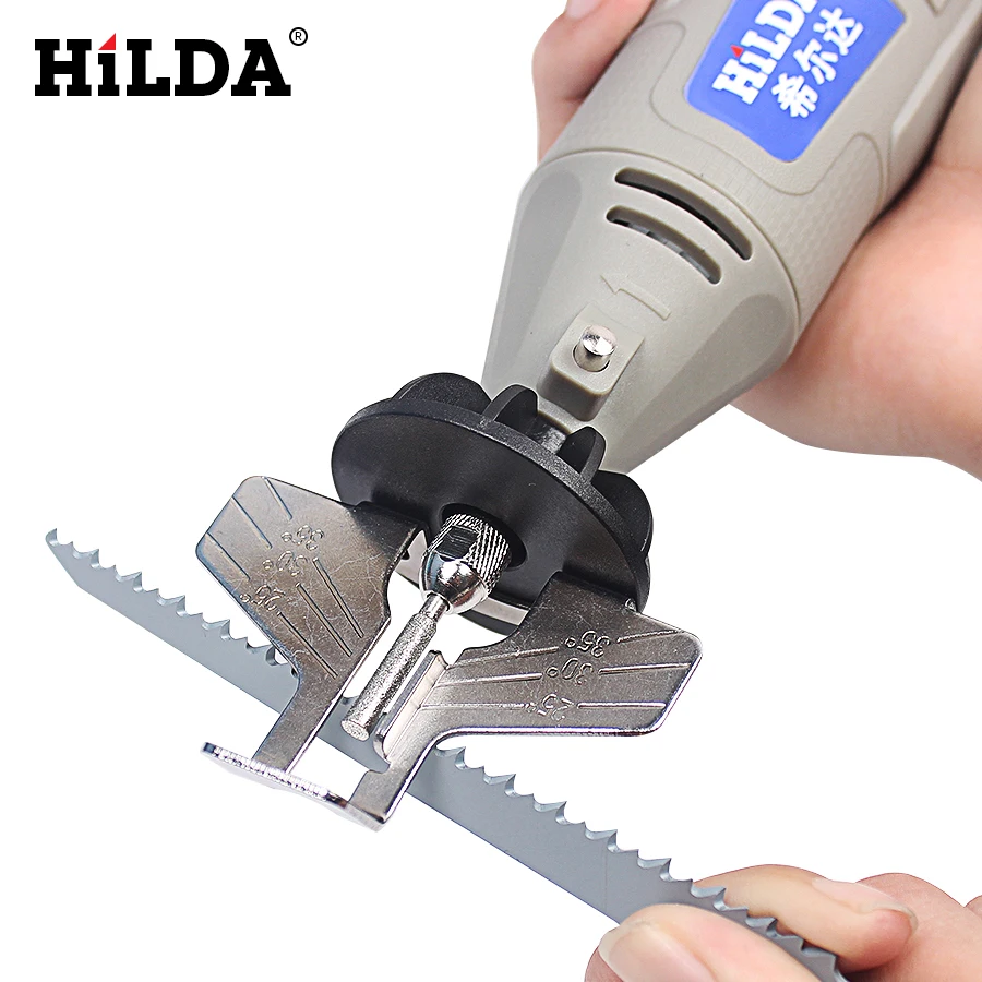 HILDA Saw Sharpening Attachment Sharpener Guide Drill Adapter Dremel Style Drill Rotary Tools Mini