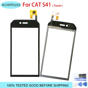

4.7'' Black For CAT S41 Touch Screen Glass Digitizer Front Outer Touch Panel for Mobile phone cat s 41 Touchscreen + Tools