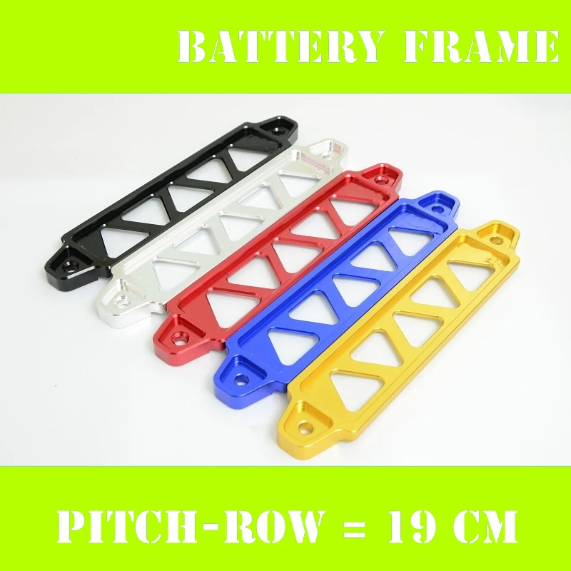 

Matrix Racing Battery Tie Down Pitch Row 19cm Universal Aluminum Material With Sticker For Honda Cars 5 Holes