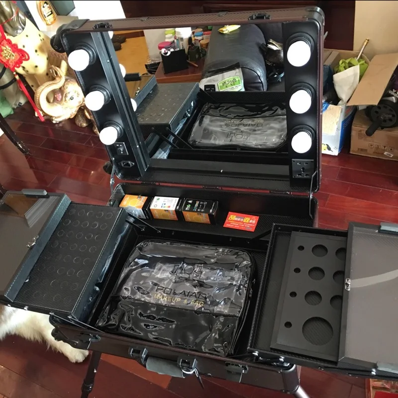 Студийный чехол для макияжа светильник кой|makeup case with light|studio makeup casemakeup |