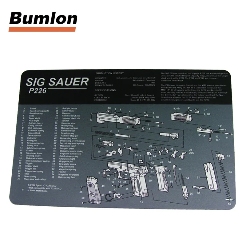 Gun Cleaning Bench Mat Rubber Carpet Waterproof Non Slip