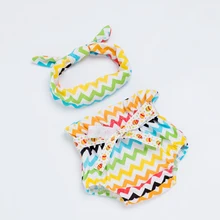 Wave Striped BB Girls Bloomer 2017 New Style Summer Kids Clothing Soft Cotton Baby Shorts with Headband Chic Girls Kids Bloomers Wave Striped BB Girls Bloomer 2017 New Style Summer Kids Clothing Soft Cotton Baby Shorts with Headband Chic Girls Kids Bloomers