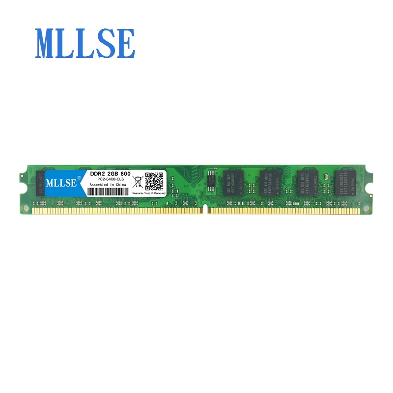 Mllse PC DIMM ram DDR2 2 ГБ 800 МГц 1,5 в память для настольных PC2-6400S 240pin не ECC компьютер PC ram memoria