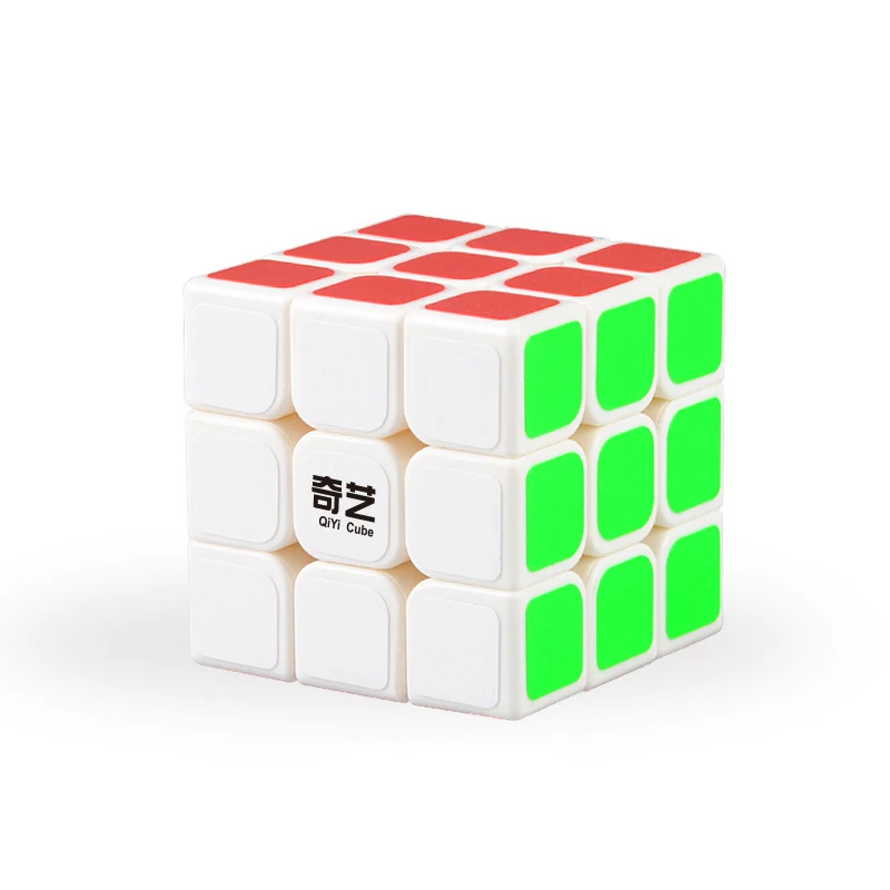 QIYI Cube 3x3x3 5,5 см наклейка из углеродного волокна профессиональные скоростные магические Кубики-пазлы детский куб 3x3x3 подарок мини-куб