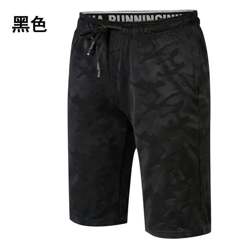 Новое поступление мужские уличные камуфляжные быстросохнущие шорты весна и лето тонкие эластичные беговые альпинистские походные короткие штаны - Цвет: Black