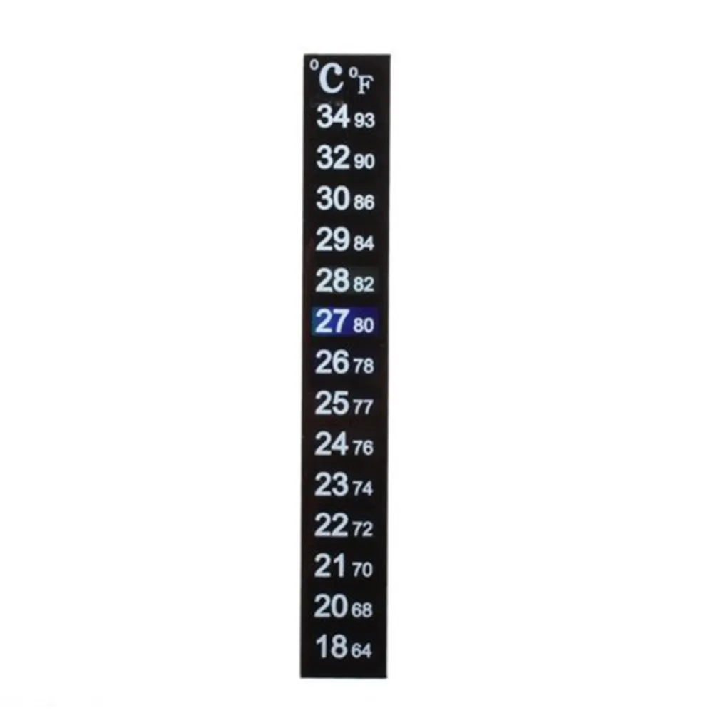 Двойной шкала C/F цифровой аквариум термометр изменение цвета Температура Стикер