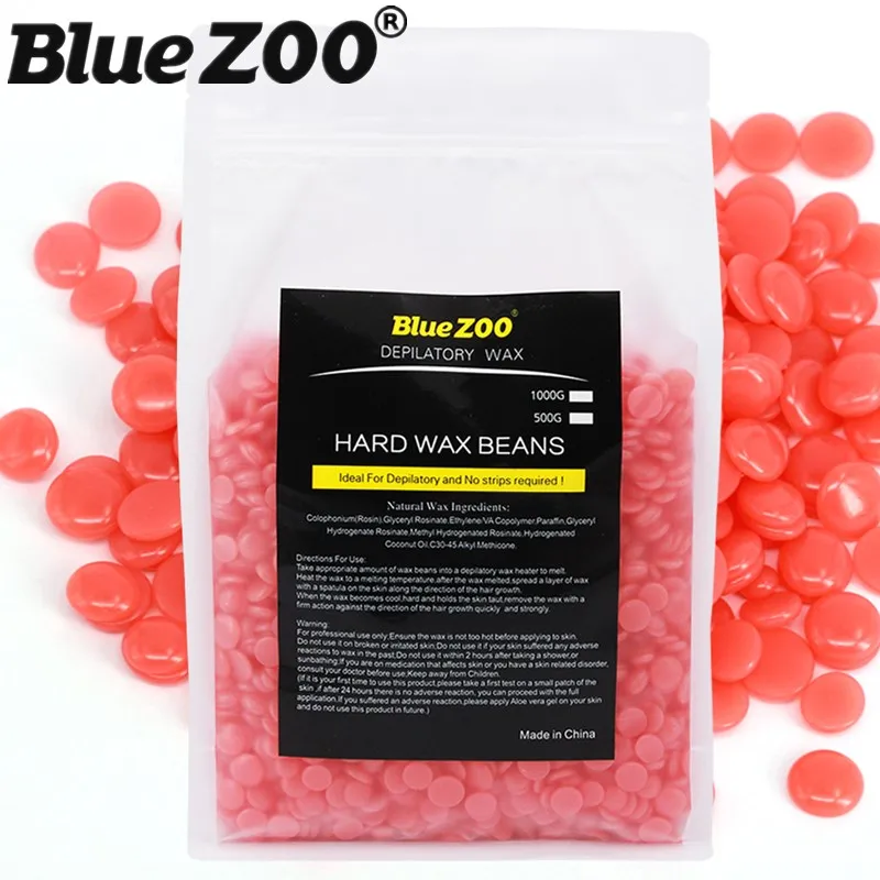 

Hot Wax Pearl Bean Waxing 1000g Strawberry Taste Hard Wax Beads No Depilatory Paper Strips Beauty Flawless Facial Hair Removal