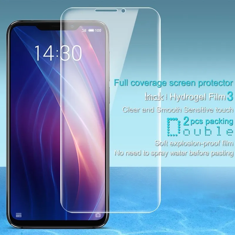 

for Meizu X8 Screen Protector IMAK Hydrogel III Front&Back 0.15MM Soft TPU Film For Meizu X8 Not Glass