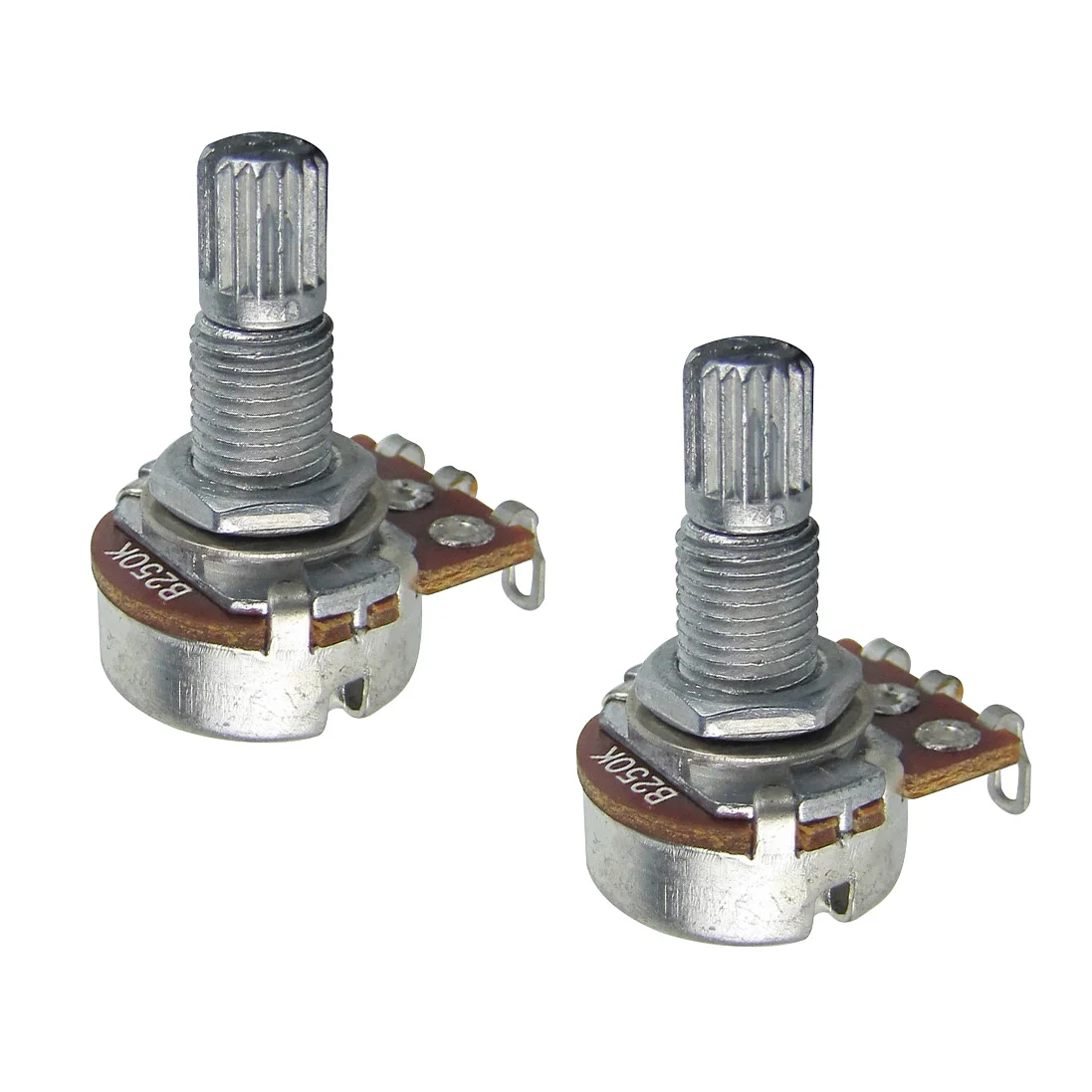 NEW 2PCS B250K Mini Bass Guitar Potentiometers Pots 250K Volume Tone