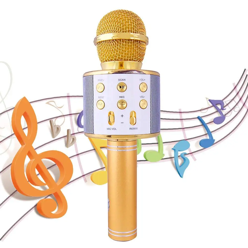 

WS858 professional wireless microphone condenser karaoke mic bluetooth radio WS 858 mikrofon mikrafon studio recording studio