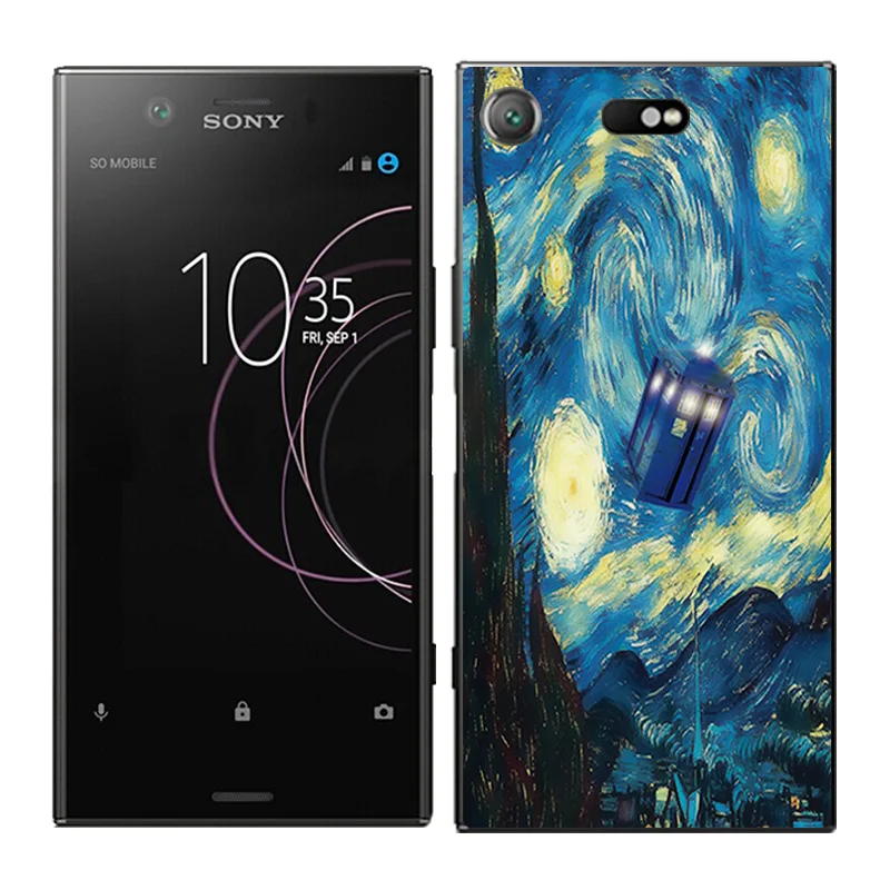 Чехол для телефона s для sony Xperia XZ1 Compact, чехол, задняя крышка с масляной росписью, Fundas, Мягкий Силиконовый ТПУ чехол, ультра тонкие чехлы - Цвет: 06