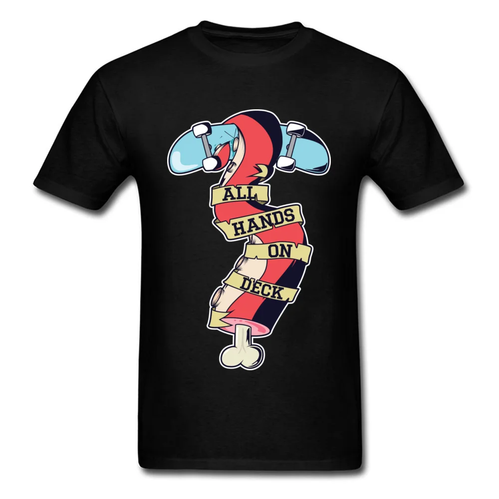 Mens Coupons Design Tops T Shirt Crewneck ostern Day Cotton T Shirts Casual Short Sleeve All Hands On Deck Tops Shirt All Hands On Deck black