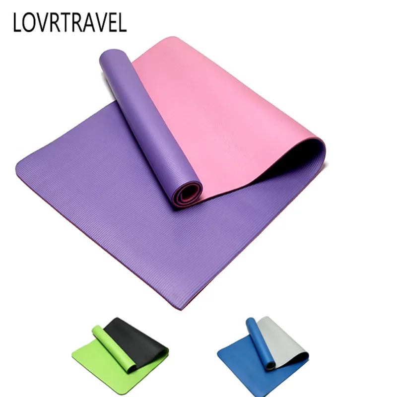 Lovrtravel 1830 мм Йога Коврики больше Фитнес Коврики высокой плотности окружающей нескользящей начинающих Коврики для йоги NBR Упражнение Коврики ковры