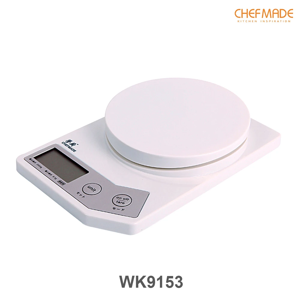 

CHEFMADE Digital Kitchen Scale，0.1g Portable 2kg LCD ElectronicScale