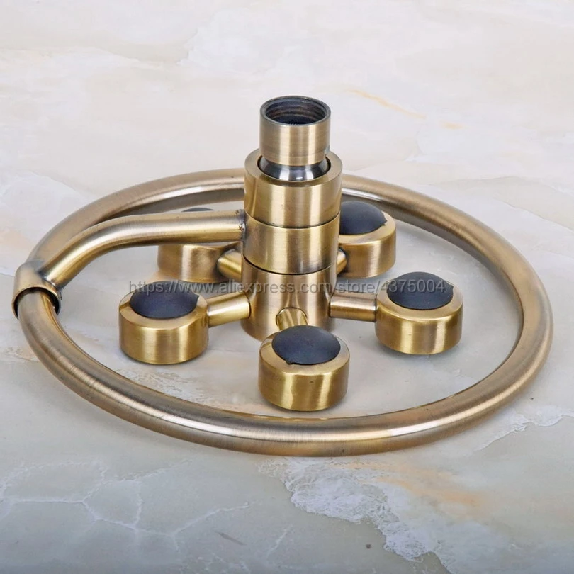 

Antique Bronze Bathroom Fitting 7.7"inch Round Top Spray Rain Shower Head Bathroom Accessaraies Nsh212