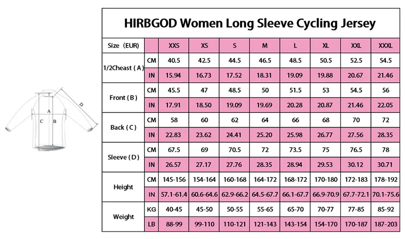 HIRBGOD стильная розовая полоса леди Велоспорт Джерси для женщин с длинным рукавом DH MTB велосипедная одежда рубашка Джерси ciclismo maillot-HK038