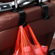 2 шт. автомобильные крючки для спинки сиденья авто скрытый Подголовник сумка для покупок пальто крючок для склада автомобильные аксессуары крюк Органайзер