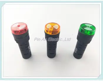 

220V AC 16 MM device indicator light buzzer, round button indicator