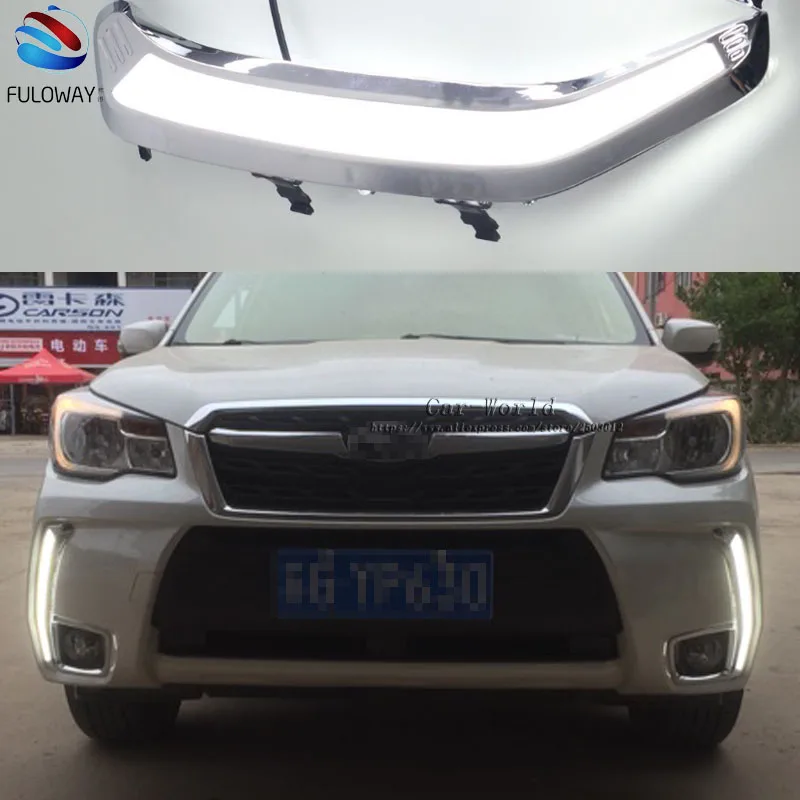For Subaru Forester 2013 2014 2015 2016 LED Daytime Running Light DRL