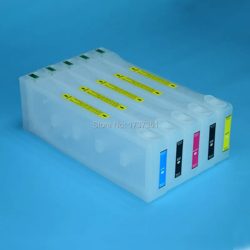 5 color 700ml refill ink cartridge with chip resetter for Epson Stylus Pro 9700 printer 5 color 700ml refill ink cartridge with chip resetter for Epson Stylus Pro 9700 printer