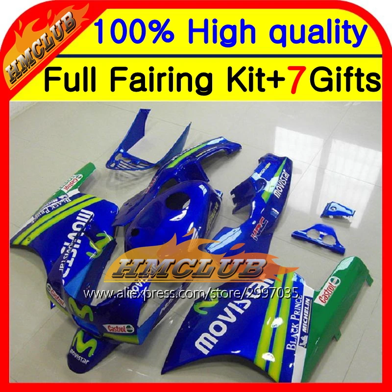

Body Movistar Blue For HONDA NSR250R MC18 PGM2 88-89 NSR 250R 13HM14 NSR250 R 250 R NSR250RR 88 89 Green 1988 1989 Fairing