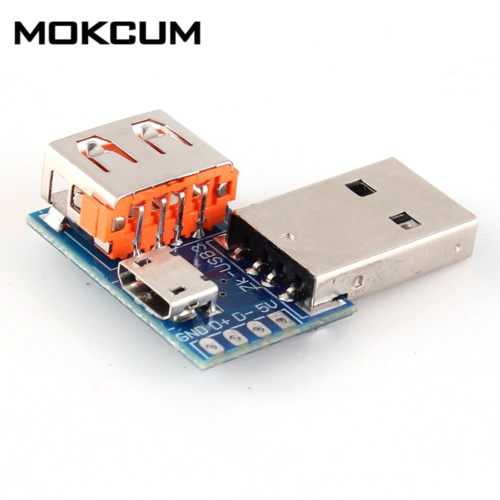 

USB Converter Standard USB Female to Male to Micro USB to 4P Terminal Interface Converter