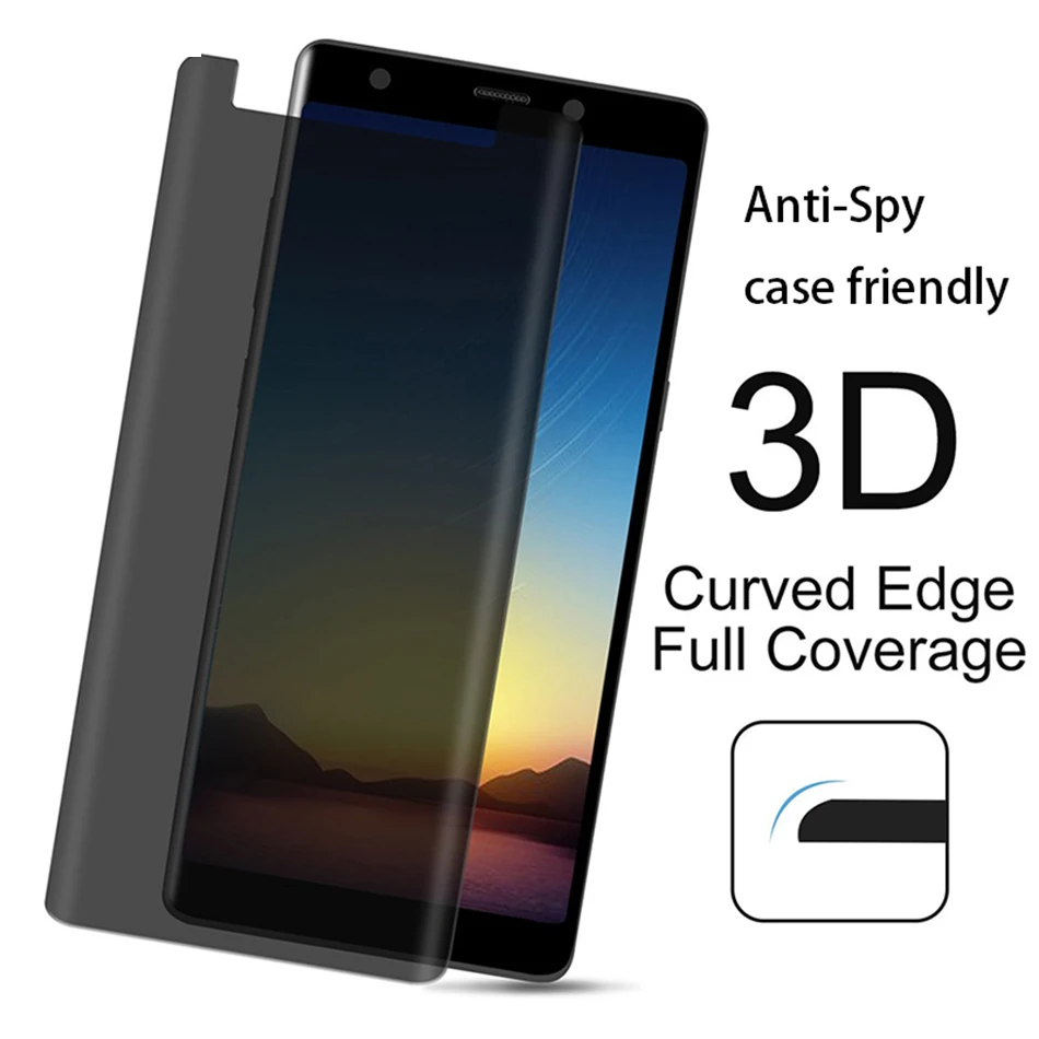 

S9 Anti-spyware Protector For Samsung Galaxy S9 S8 S8 Plus Note 8 S7edge Screen Protect Film Unltra-thin High quality Protector