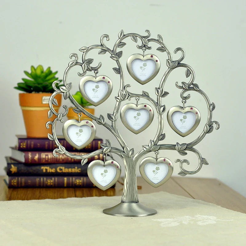 Cheap!Europe style Family happiness heart shape tree metal
