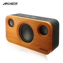 

Wooden Bluetooth Speakers Portable Bamboo HIFI Stereo Speaker Box Dual Embedded Loudspeakers For iPhone Android