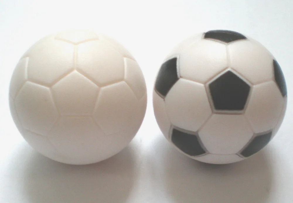 3*SOLID WHITE SCUFFED Football Table Ball With Rubber Grip Coating 36mm HK5 