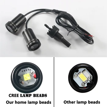 

2 Pcs LED Car Door Lamp welcome logo projection Light for Audi A4 Avant A4 Cabriolet A6L A8L