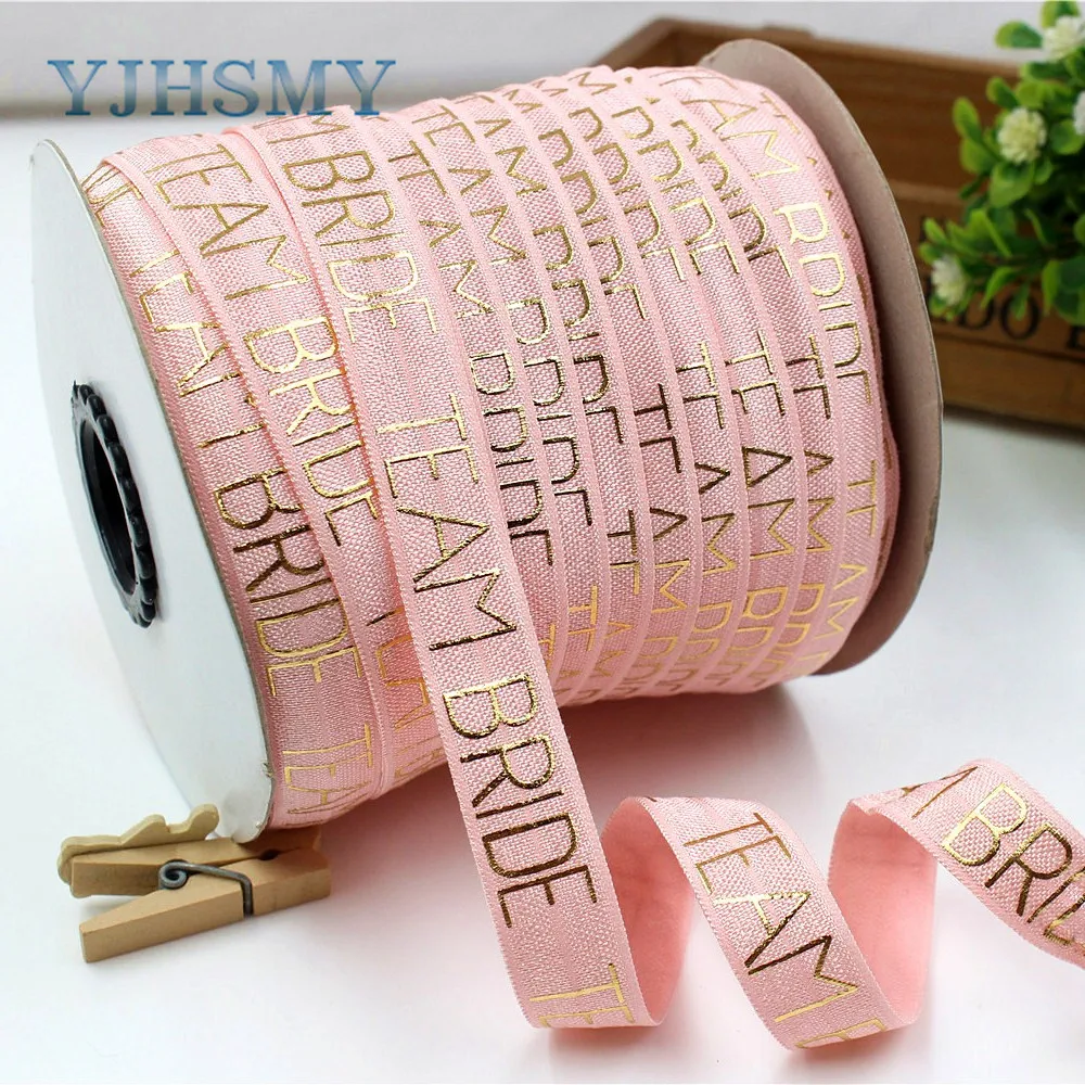 YJHSMY 1812710,5/" 16 мм английская бронзовая эластичная лента, 10 ярдов DIY аксессуары для волос материал