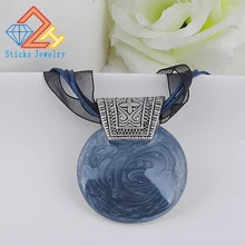 Винтаж с геометрическими фигурами для Кулон Цепочки и ожерелья для Для женщин Brincos, можно носить круглый эмаль вечерние стимпанк Стиль Для женщин вечерние ювелирные изделия аксессуары