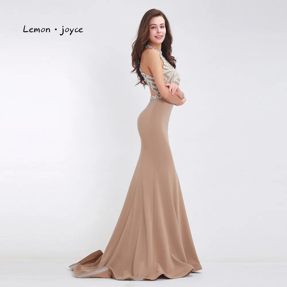 Женское вечернее платье с юбкой годе круглым вырезом и открытой спиной|party gown|plus