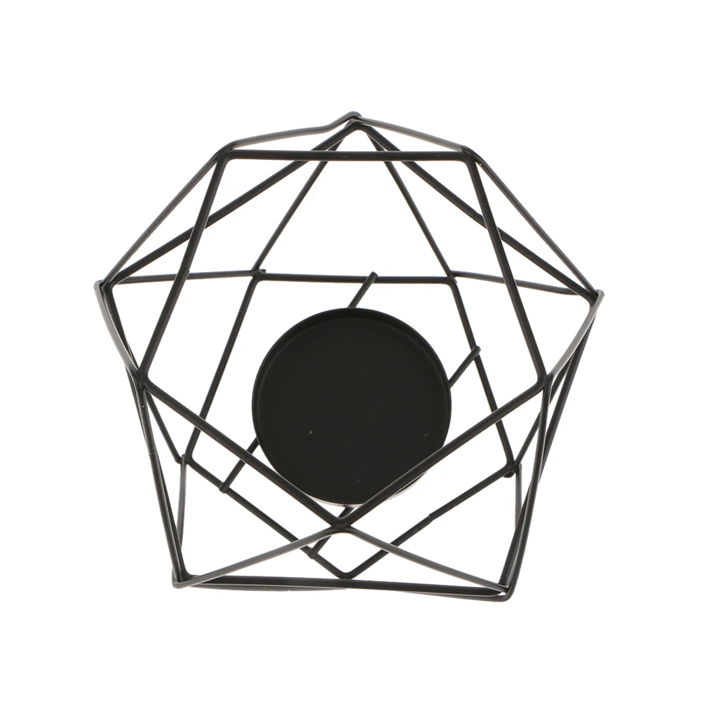 3D Geometric Wedding Colorful Candlestick Candle Tea Light Holder Wedding Party Home Decoration Mood Lights Holders Fixtures