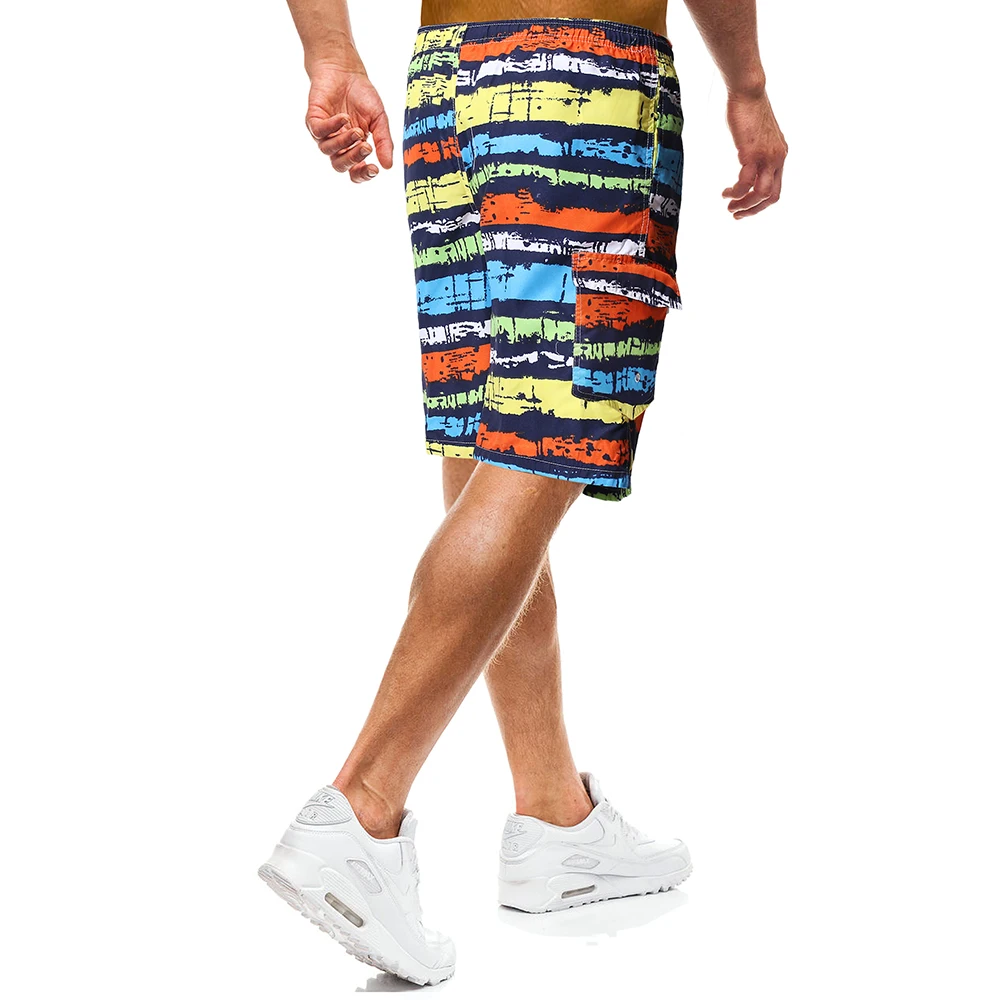 Vacation Quick Drying Casual Shorts Men 2019 Summer Mens Shorts Boxers Male Swimwear Loose Elastic Waist Breathable Beach Shorts Vacation Quick Drying Casual Shorts Men 2019 Summer Mens Shorts Boxers Male Swimwear Loose Elastic Waist Breathable Beach Shorts