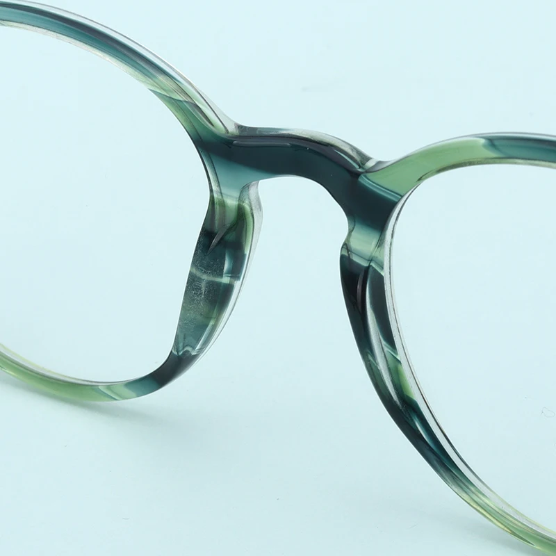 Ацетатные круглые очки для женщин, прозрачные, модные, декоративные, без градусов, большие, Armacao De, очки для женщин# CB5190