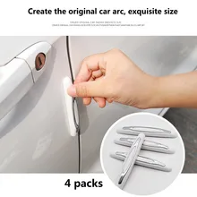 4pcs Door Edge Guard Strip Rubber Scratch Protector Anti-collision Car Styling Corner Bumper Protective Strip