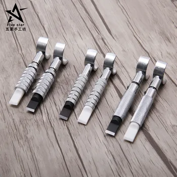 

1pcs Adjustable Leather Carving Knife DIY Cowhide Manual Leather Carving Tools Cut Blade Swivel Leathercraft Working Tool
