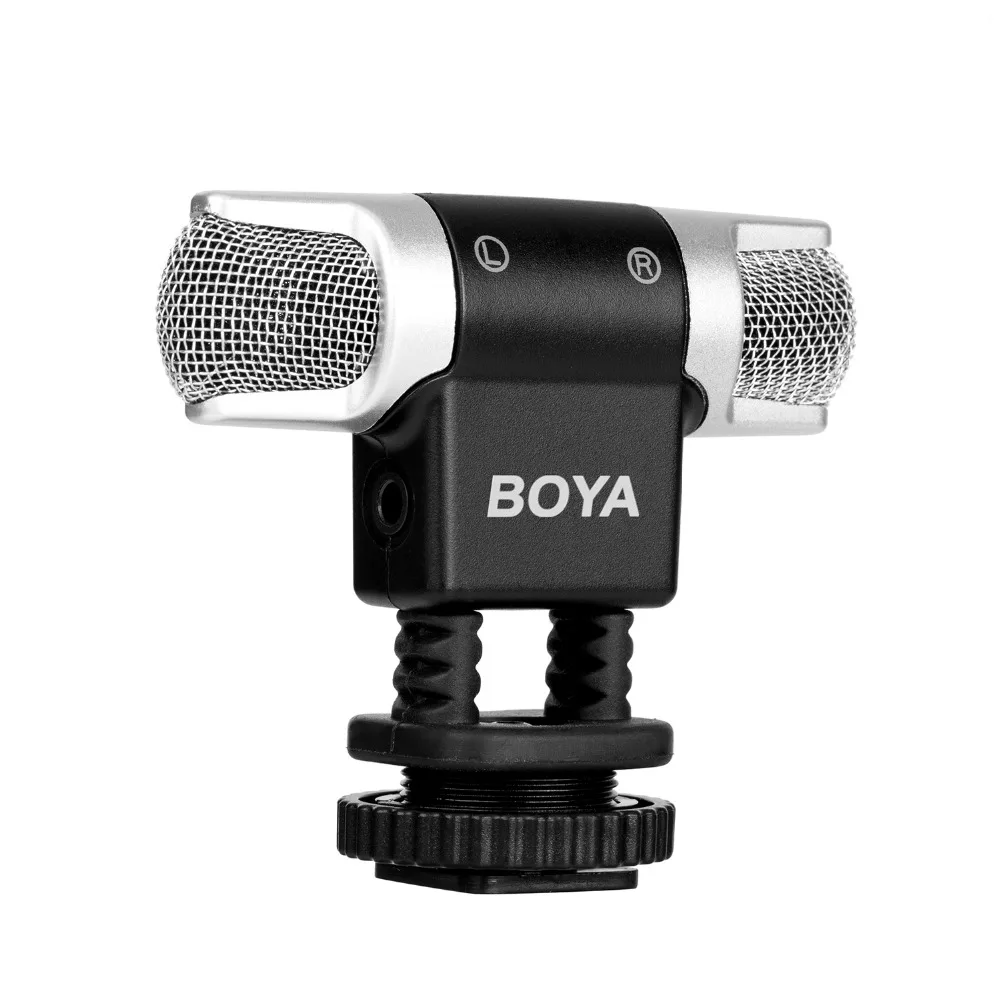 BOYA BY MM3 Dual Head стерео Запись конденсаторный микрофон для iPhone 7 Android смартфон DSLR